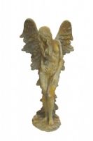 Gartenfigur Engelfrau stehend "SHEKINAH", Rosteffekt - Original von Vidroflor