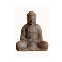 Kleiner Japanischer Buddha, Steinguss - Original von Vidroflor