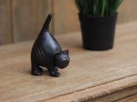Bronzefigur kleine Katze 2