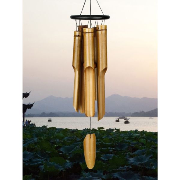 Windspiel Black Ring Bamboo Chime - groß