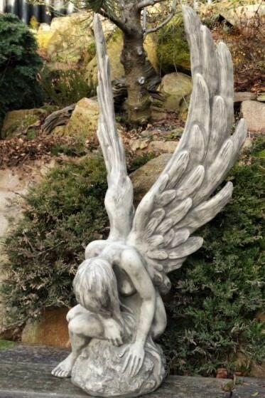 Gartenfigur Engel ATHENE, Steinguss - Original von Vidroflor