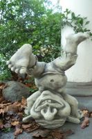 Gartenfigur Troll "KONRAD", Steinguss - Original von Vidroflor