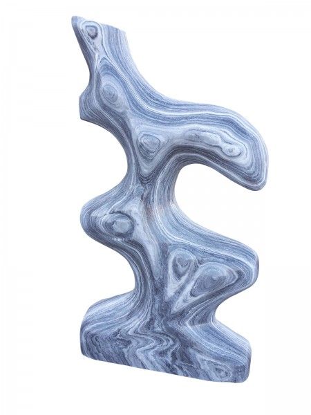 Marmor-Skulptur grau-weiß Florida