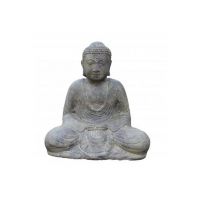 Sitzender Buddha, Japanisch - Original von Vidroflor