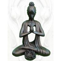 Yoga Spirit "Manipur-Solarplexuschakra", Bronze Optik - Original von Vidroflor