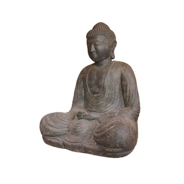 Sitzender Buddha, Japanisch - Original von Vidroflor