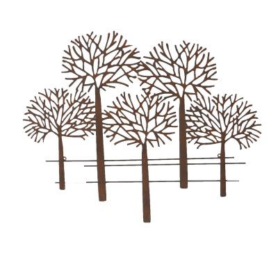Wandbild Bäume Mata, Eisen, kleinvon Zauberblume