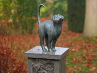 Bronzefigur kleine Katze stehend