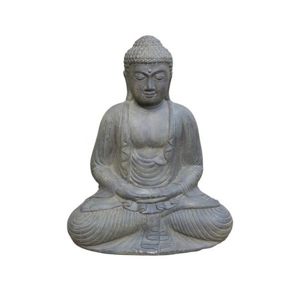 Sitzender Buddha, japanisch - Original von Vidroflor