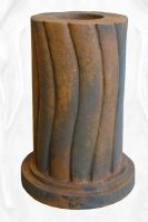 Gartenfigur geschwungene Säule, rund, Edition Oxid - Original von Vidroflor