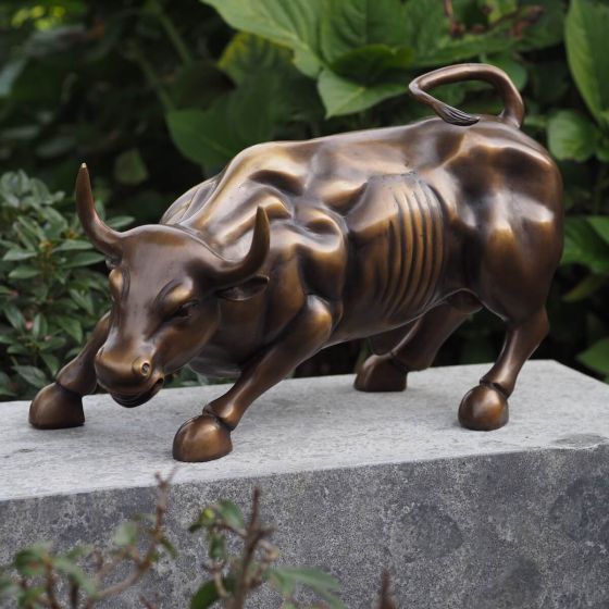 Bronzefigur "Wall Street Bulle"