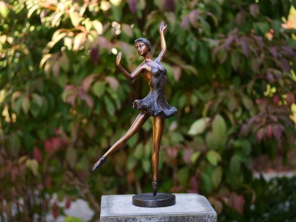 Bronzefigur Ballerina Braun
