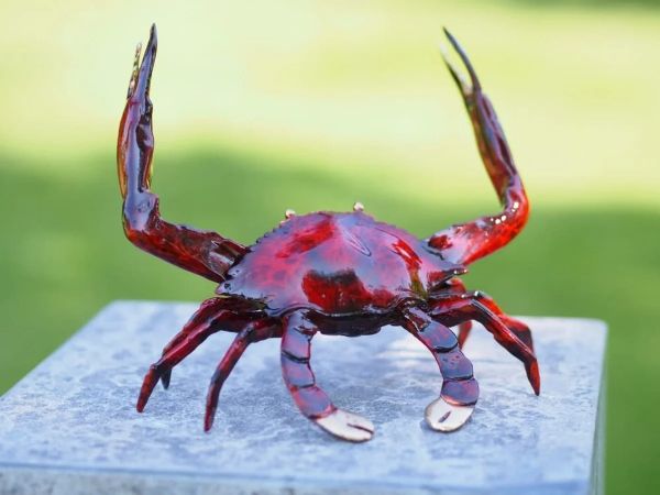 Bronzefigur Krabbe