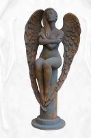 Gartenfigur Engel ELOA, Edition Oxid - Original von Vidroflor