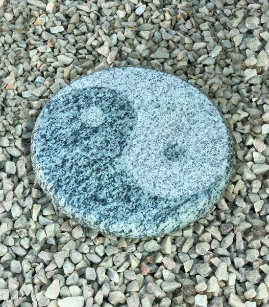 Granit Trittplatte Yin Yang