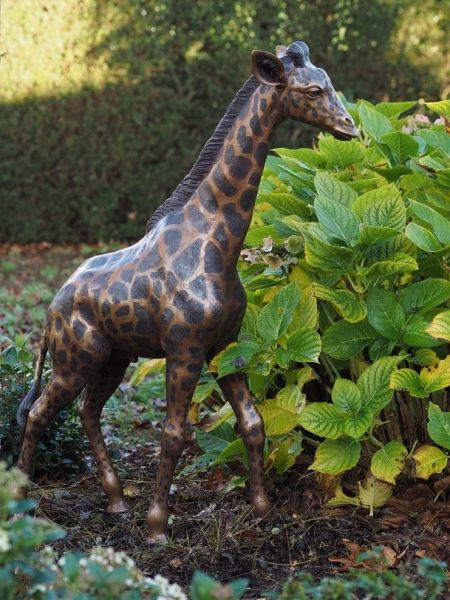 Bronzefigur Kleine Giraffe