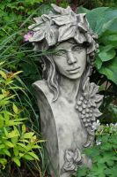 Gartenfigur Büste Moderne Romantik "HERBST", Steinguss - Original von Vidroflor
