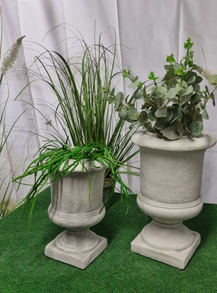 Pflanzgefäß, Vase "Rustikal", verschiedene Größen antik grau
