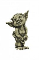 Gartenfigur Trollmädchen "MALIN", Steinguss - Original von Vidroflor