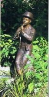 Bronzefigur Flötenspieler Groß