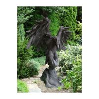 Wesen der Lüfte "Adler", dunkler Steinguss - Original von Vidroflor