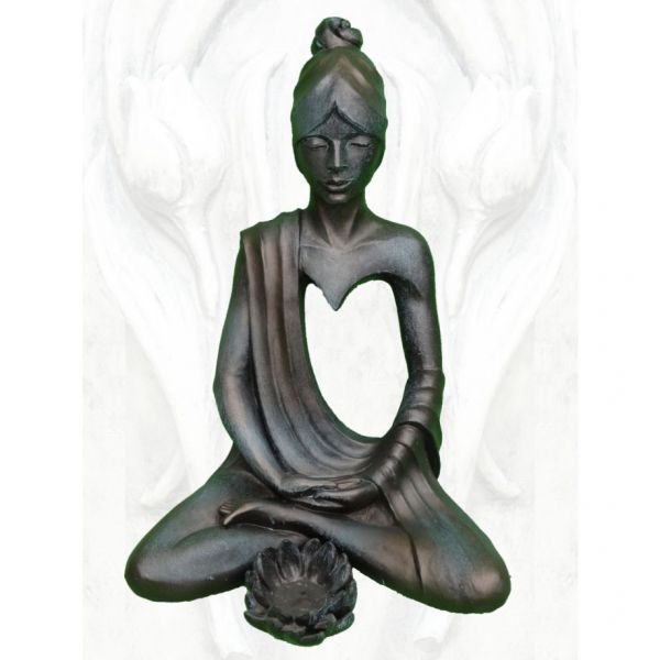 Yoga Spirit "Anahata-Herzchakra", Bronze Optik - Original von Vidroflor