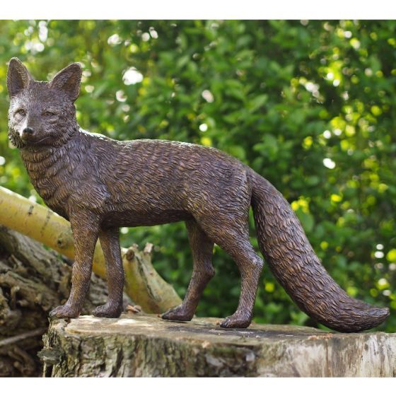 Bronzefigur Fuchs