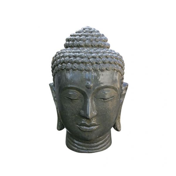 Buddha-Kopf als Wasserspiel - Original von Vidroflor